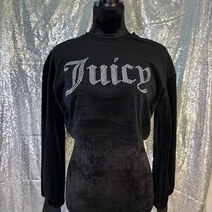 Juicy Couture Crop Velour Sweater